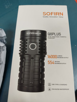 Sofirn Q8 Plus 5000K XHP50D сверхмощный светодиодный фонарь 16000ЛМ USB C перезаряжаемый 21700 Anduril 2.0 XHP50B светодиодный фонарь с обратным зарядом #23, Олег Б.