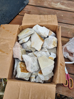 Камни для бани сауны белый кварцит колотый 20 кг, Stones Kareliya #2, Артем С.