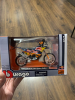 Мотоцикл игрушечный Bburago KTM 450 Dakar Rally 2019 #2, Stanislav K.
