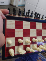 Игра магнитная 5 в 1 "Шашки, шахматы, нарды, карты, домино", 1TOY, Т12060 #5, Елена К.