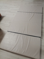 Мат спортивный гимнастический складной для шведской стенки мягкий щит детский 4 секции 100х200х6 см цвет серый #8, Екатерина Б.
