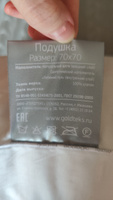 GOLDTEX hometextile Подушка silk, Средняя жесткость, Лебяжий пух, Натуральный шелк, 70x70 см #65, Оксана Р.