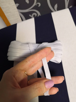 Резинка для шитья бельевая продежка 7 мм длина 10 метров цвет белый для одежды, белья, рукоделия #62, Светлана Е.