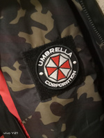 Нашивка (шеврон, патч) на липучке, Стежкофф, "Umbrella corporation ", черный кант, 8,5 см, 1 штука #18, Антон Д.