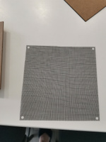 Решетка вентиляционная металлическая "ГРЕК", 150х150, Черный, с внешним крепежом #5, Александр У.