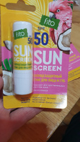 Fito Cosmetic Солнцезащитный Стик для лица и губ водостойкий SPF 50 с маслом Кокоса SUN SCREEN Фитокосметик, 2 шт. по 4.5 гр. #32, Наталья Г.