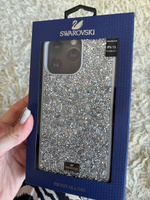 Чехол iPhone 15 Pro Max Swarovski / Чехол сваровски для айфона 15 Про Макс / Cеребристый #37, Александра З.