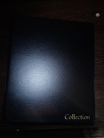 Альбом для коллекционирования монет без листов Optima 230х270 мм, на кольцах, черный, ПВХ, Staff #74, Алексей Г.