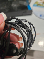 Lavrentii Shop Наушники проводные с микрофоном, USB Type-C, 3.5 мм, черный #6, Яна В.