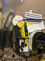 Пароочиститель Karcher SC 3 Delux EasyFix + аксессуары VELERCART: насадки для окон, текстиля и ковра, 3 салфетки для пола, 2 обтяжки, 4 обычные щётки и 2 латунные, 1 со скребком, мощное сопло и сумка #31, Мария Ж.