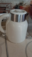 Электрический чайник Krooch Hotlake, 1600 Вт, 1.5 л, нержавеющая сталь, бежевый #2, Юлия З.