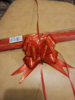 Бант Бабочка для подарка Красный10шт, ширина ленты 3см, диаметр 9см #3, Сергей М.