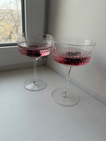 LAZYDAY Набор бокалов стаканы  для белого вина, для коктейлей "огранка", 260 мл, 2 шт #3, Елисей С.