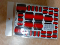 Пленка для педикюра маникюра дизайна ногтей "Красный градиент" #88, Ольга Г.