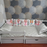 Детская кровать Sweet Sofa 180х90 с бортиком, белая #86, Наталья С.