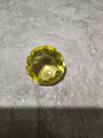 Желтый хрустальный кристалл 3 см бриллиантовой огранки #4, Ольга К.