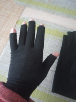 Компрессионные перчатки / Эластичные перчатки с половинными пальцами, черные ХL #8, Татьяна Ш.