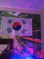 Флаг Южной Кореи, 90x150 см, без флагштока, Корейский символ большой на стену #80, Иветта м.