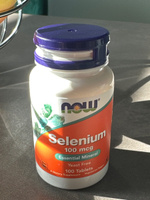 Селен NOW Selenium 100 mcg - 100 Tablets #23, Лариса Б.