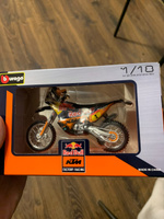 Мотоцикл игрушечный Bburago KTM 450 Dakar Rally 2019 #1, Stanislav K.