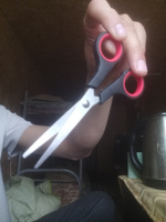 Канцелярские ножницы Profit, 13 см (НЖ-6969) лезвие сталь, прорезиненные кольца #4, Адхамжон М.