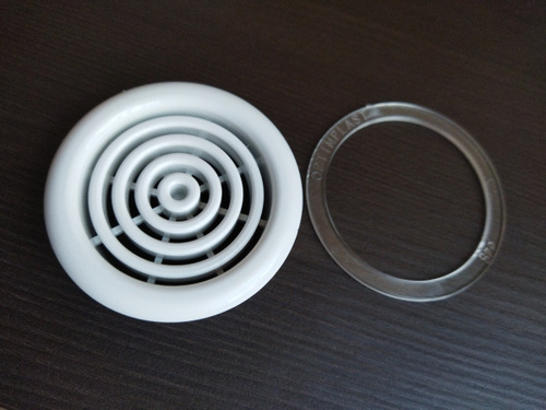 Решетка вентиляционная D100мм белая (1шт.) для натяжного потолка ...