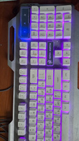 Мультимедийная игровая клавиатура с регулируемой подсветкой клавиш Dialog Gan-Kata KGK-25U Silver #2, Екатерина М.