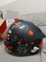 Шлем интеграл для мотоциклистов LS2 FF808 STREAM 2 ANGRY MONKEY Matt Black Red L #7, Дмитрий К.