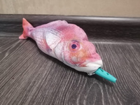 Пенал-косметичка для школы OyLoy Fish, для карандашей, для канцелярских принадлежностей, текстильный, розовый #8, Ольга П.