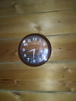 Часы настенные 24,5см, корпус коричневый Паркет Рубин #40, Оксана С.