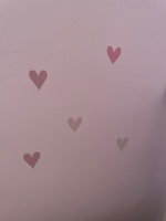 Интерьерные наклейки на стену STICKEREON Сердечки розовые 5 см, 72 шт. в детскую комнату для девочки #9, Виктория И.