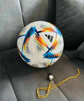 Мяч футбольный Чемпионат Мир KATAR 2022 размер 5 FIFA Al Hilm + насос #8, Григорий С.