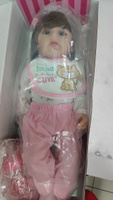 Кукла для девочки Reborn QA BABY "Моника" детская игрушка с аксессуарами и одеждой, большая, реалистичная, коллекционная #78, Роза М.