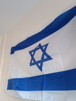 Флаг Израиля, 90x150 см, без флагштока, Израильский символ большой на стену #75, Камилла З.