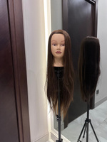 Учебная голова манекен для парикмахера, 100% протеин,темно-коричневый #5, Ермолович Анастасия Петровна