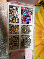 Подарочный набор для творчества, создания украшений, бижутерии и браслетов из бусин для девочки #85, Любовь Н.