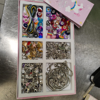 Подарочный набор для творчества, создания украшений, бижутерии и браслетов из бусин для девочки #87, Елена С.