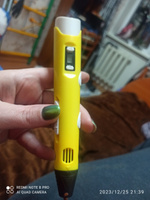 3д ручка с набором пластика 100м(Желтая) / 3 d ручка / Набор для творчества #69, Елена С.