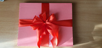 Лента атласная 50 мм * уп 27 м, цвет красный, упаковочная для подарков, шитья и рукоделия #98, Жанна Ш.
