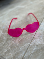 Очки имиджевые солнцезащитные розовые сердечки набор 3 шт. FamilyRoom #6, Анастасия К.