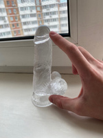 Фаллоимитатор на присоске Dildo S LOVIX прозрачный резиновый член для женщин, анальный и реалистичный, секс игрушки #7, Виктория В.