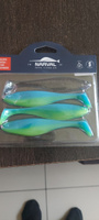 Приманка силиконовая Narval Commander Shad 12cm цв. #016 Blue Mint / Виброхвост для джига на судака, щуку / Силикон Командер Шед #39, Андрей Б.