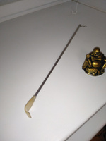 Массажёр - чесалка, с раздвижной ручкой, с подвесом, 20/42 см, цвет жёлтый #5, Айдар А.