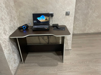 Стол компьютерный игровой Геймер Венге - Крафт белый, 110х74,6х60 см / стол для ноутбука / в офис / для школьника #1, Лариса С.