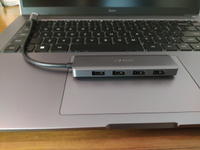 USB Хаб UGREEN CM219 (70336) 4-Port USB 3.0 Hub with USB-C Power Supply. Цвет: серый #30, Владислав П.