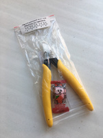 Кусачки-бокорезы желтые, мини кусачки усиленные с прорезиненными ручками для провода, проволоки #12, Роман Р.