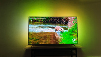 Philips Телевизор 65PUS8519/60(2024) c подсветкой Ambilight(Амбилайт), Смарт ТВ с голосовым управлением, каталогом приложение, Wi-Fi и Bluetooth 65" 4K UHD, серебристый #37, Эльвира К.