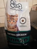 Корм сухой для котят, беременных и кормящих кошек Gina Kitten Chicken, цыпленок, утка, 1 кг #70, Вера П.