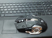Беспроводная игровая мышь T-wolf Q13, USB, бесшумная, 6 кнопок, светящаяся #55, Полина П.