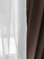 Тюль вуаль в спальню в гостиную на кухню белая 300х240 см #32, Анна А.